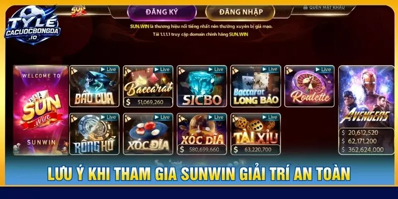 Lưu ý khi tham gia SUNWIN giải trí an toàn