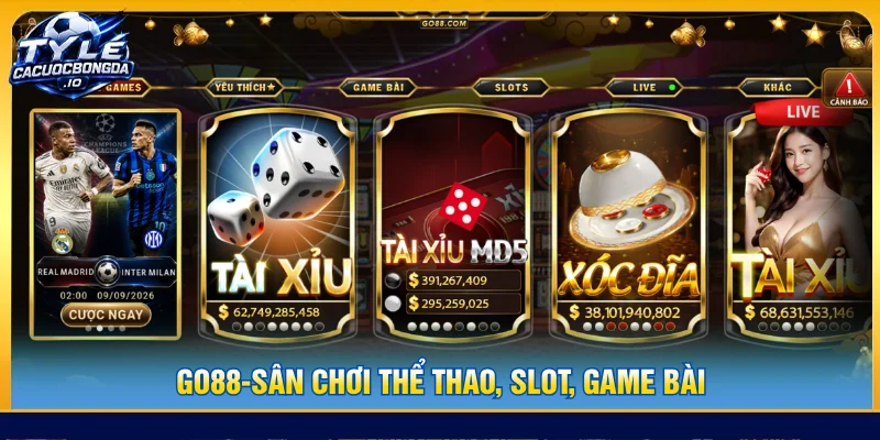 GO88 là nhà cái uy tín có đa dạng sản phẩm cá cược