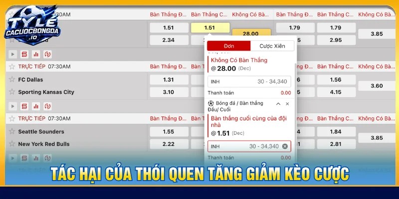 Kinh nghiệm soi kèo là không vội vàng tăng hoặc giảm kèo cược khi biến động