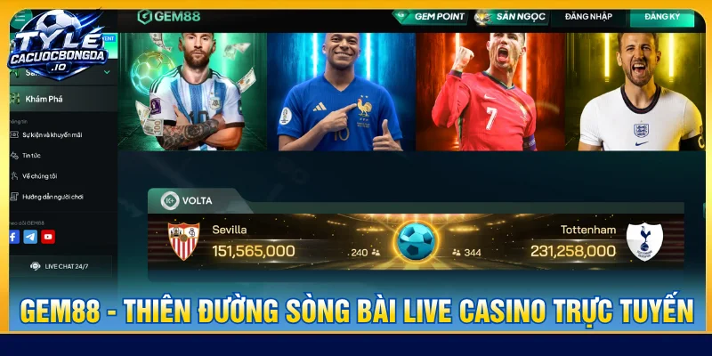 Nhà cái uy tín GEM88 là thiên đường sòng bài