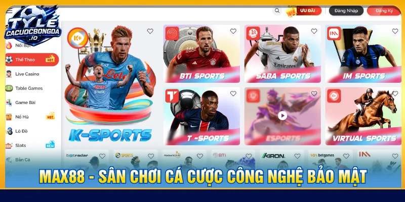 Nhà cái uy tín MAX88 là sân chơi được bảo mật cao