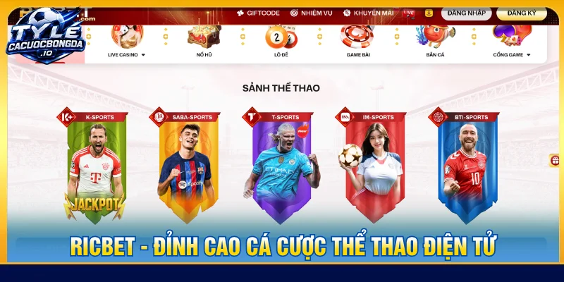 Nhà cái uy tín RICBET đánh giá cao về mảng thể thao