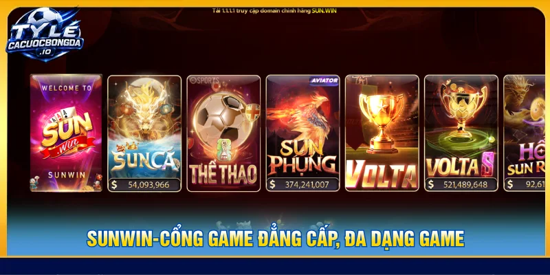 SUNWIN là cổng game có số lượng game đa dạng